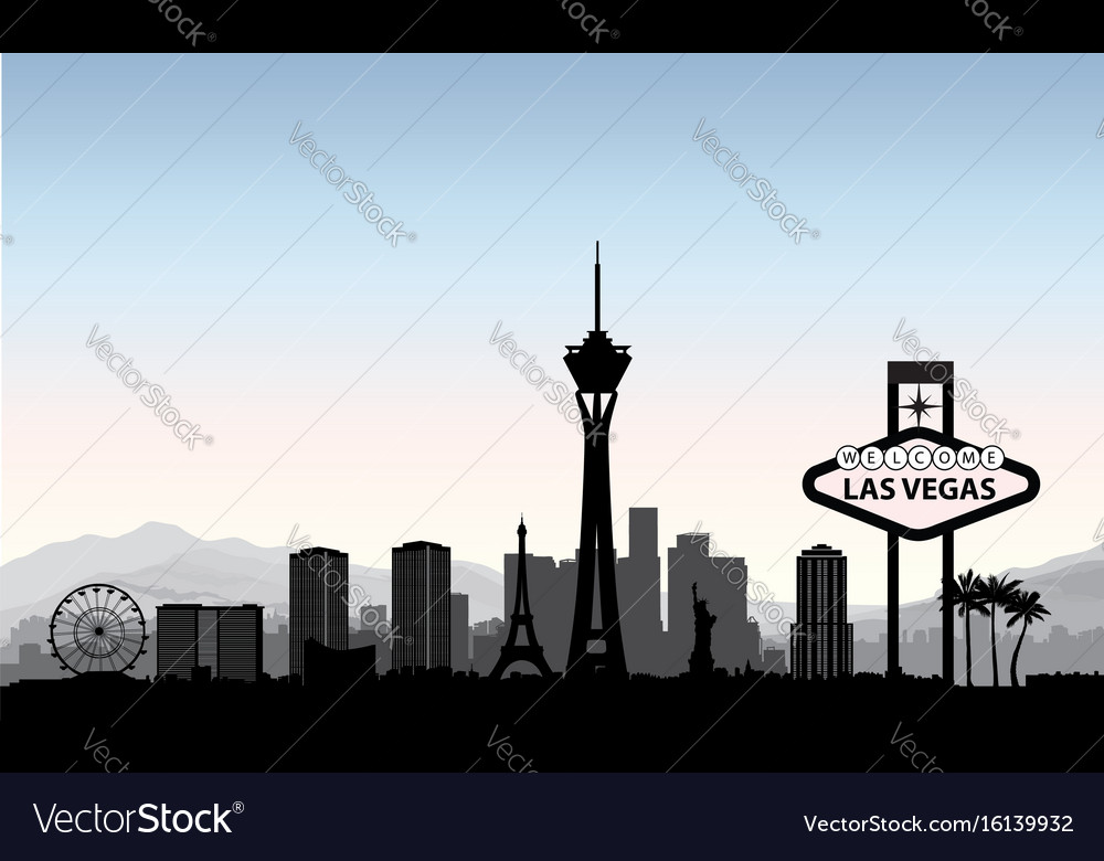 Las Vegas Skyline Silhouette