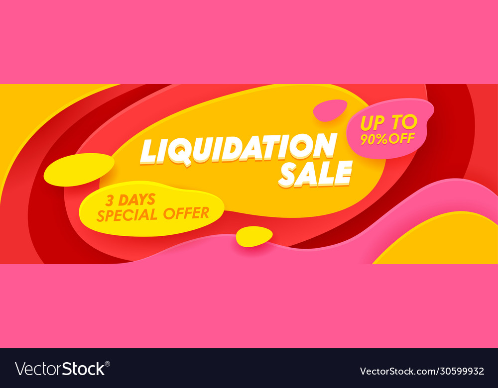 Liquidation sale advertising banner