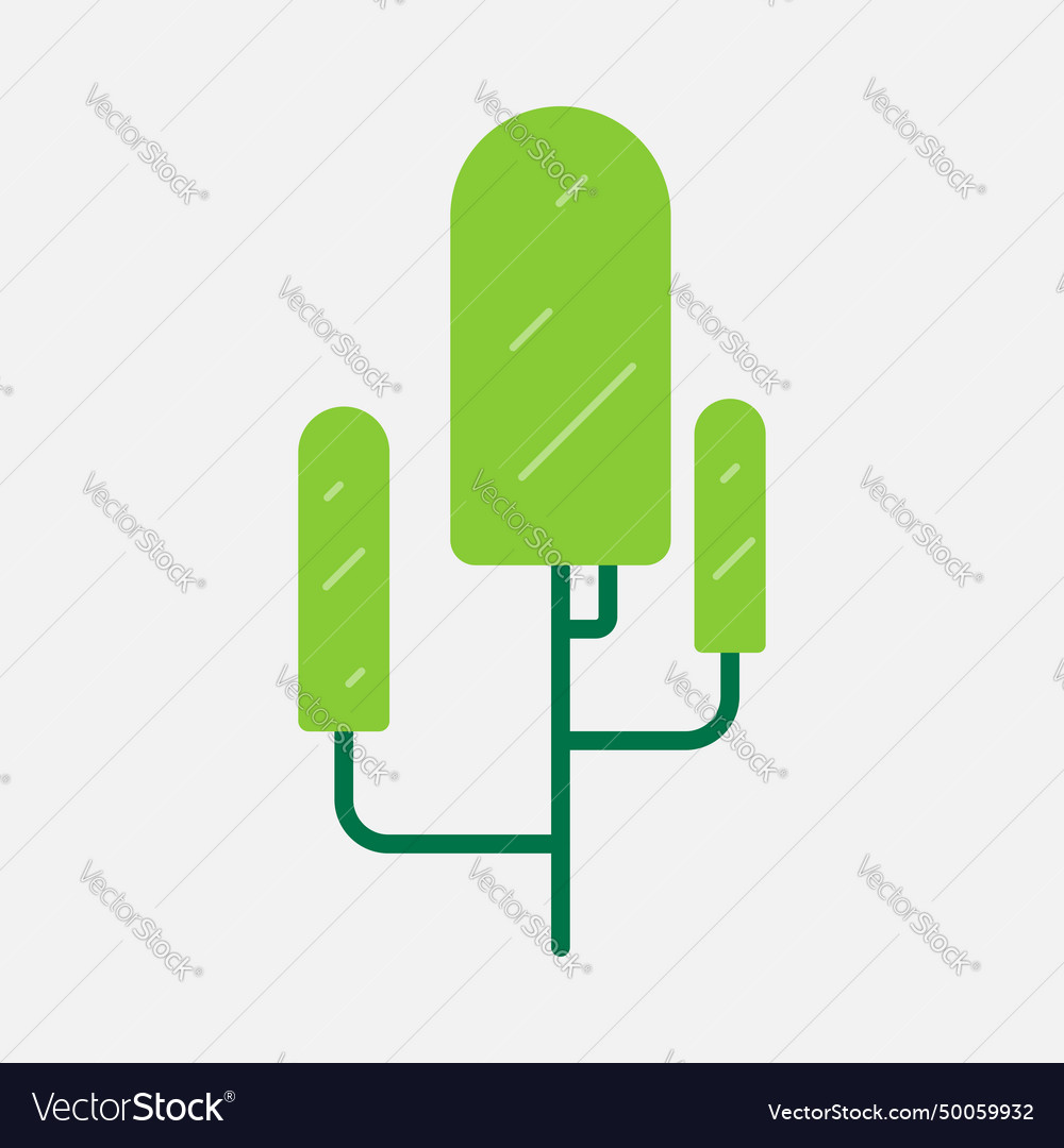 Minimalist tree element design collection Vector Image Minimalist tree element design collection