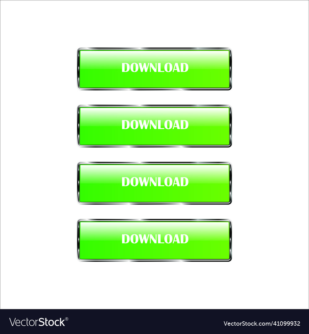 Set of internet buttons on a white background vector image Set of internet buttons on a white background