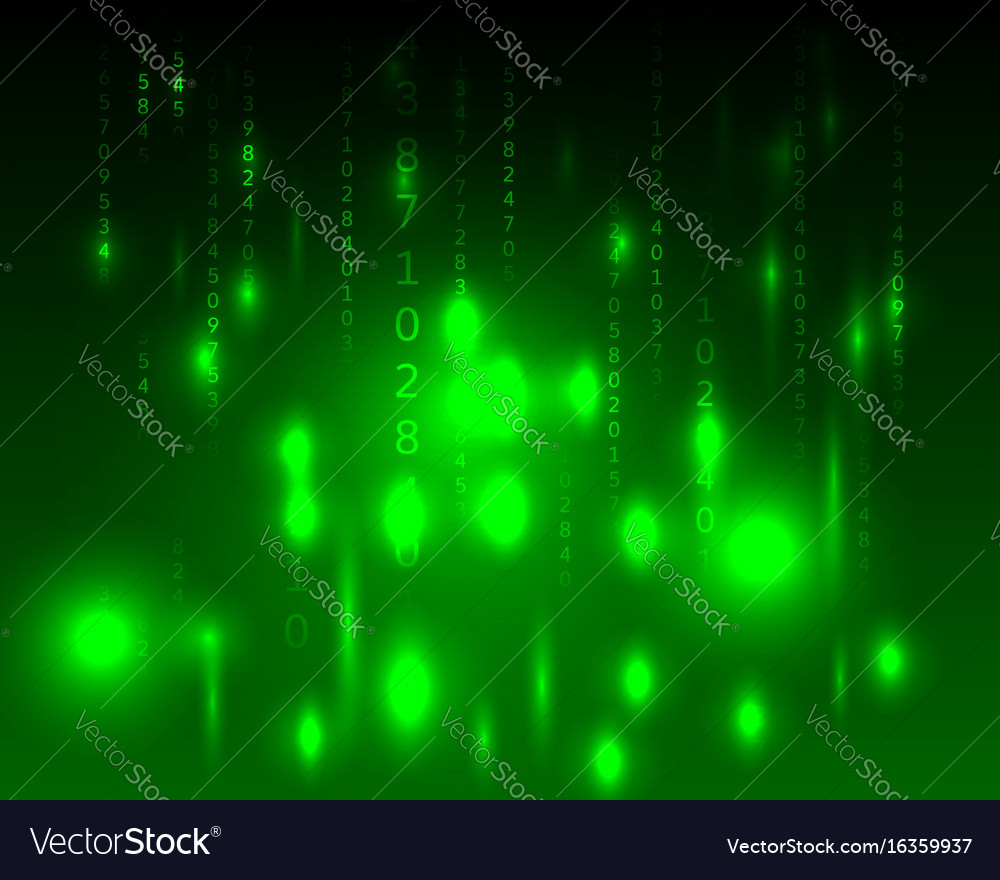 Abstract green background in the style of a matrix