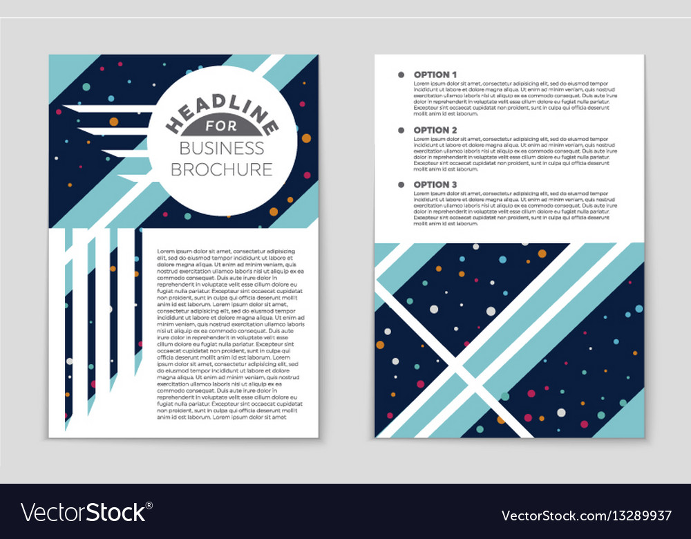 Abstract layout background set for art