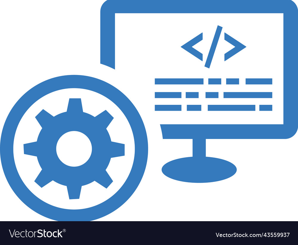 Codierung Eingabe Programmieren Iconblau Farbsymbol