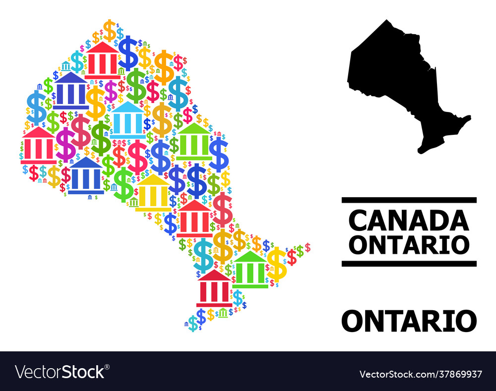 Collage map ontario province