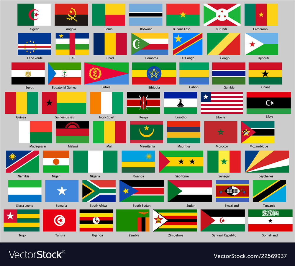 Different countries flags set Royalty Free Vector Image