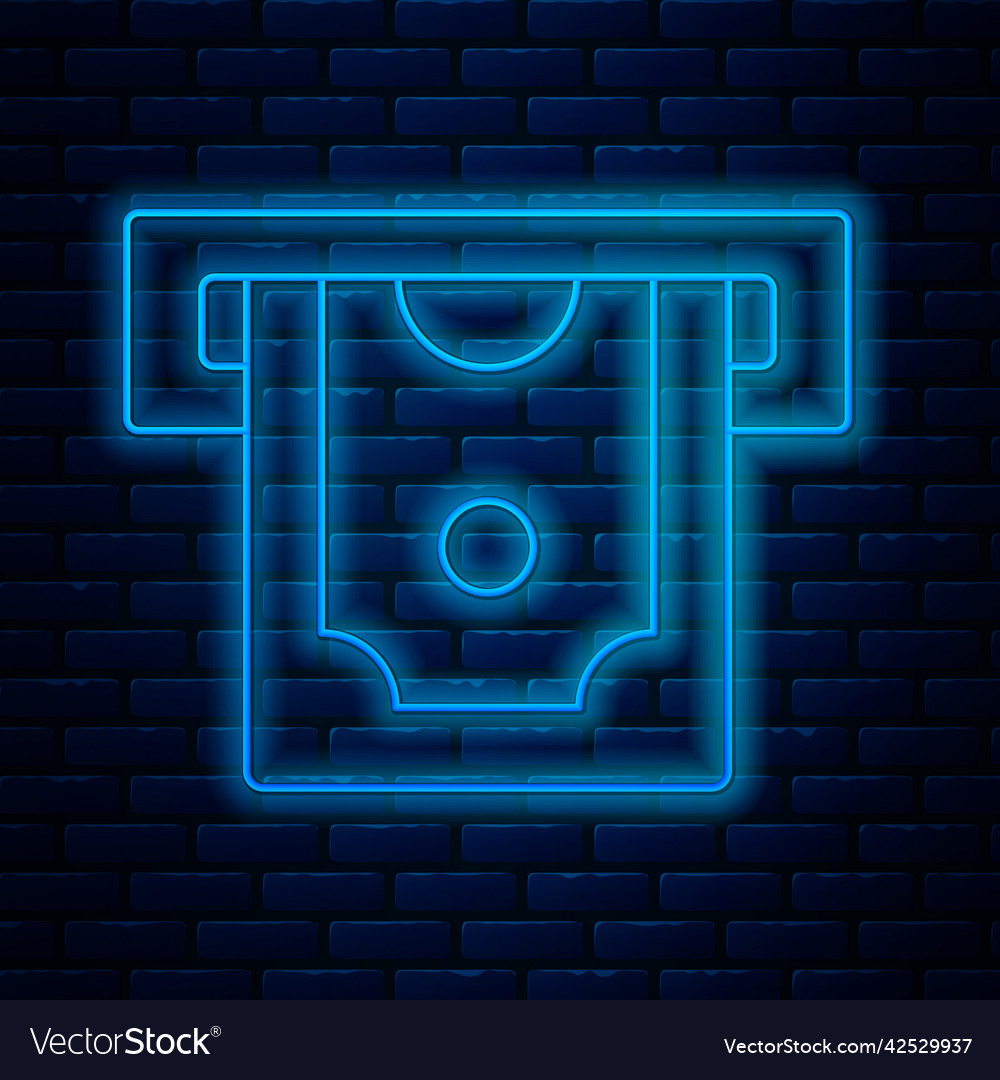 Glowing neon line atm - automated teller machine