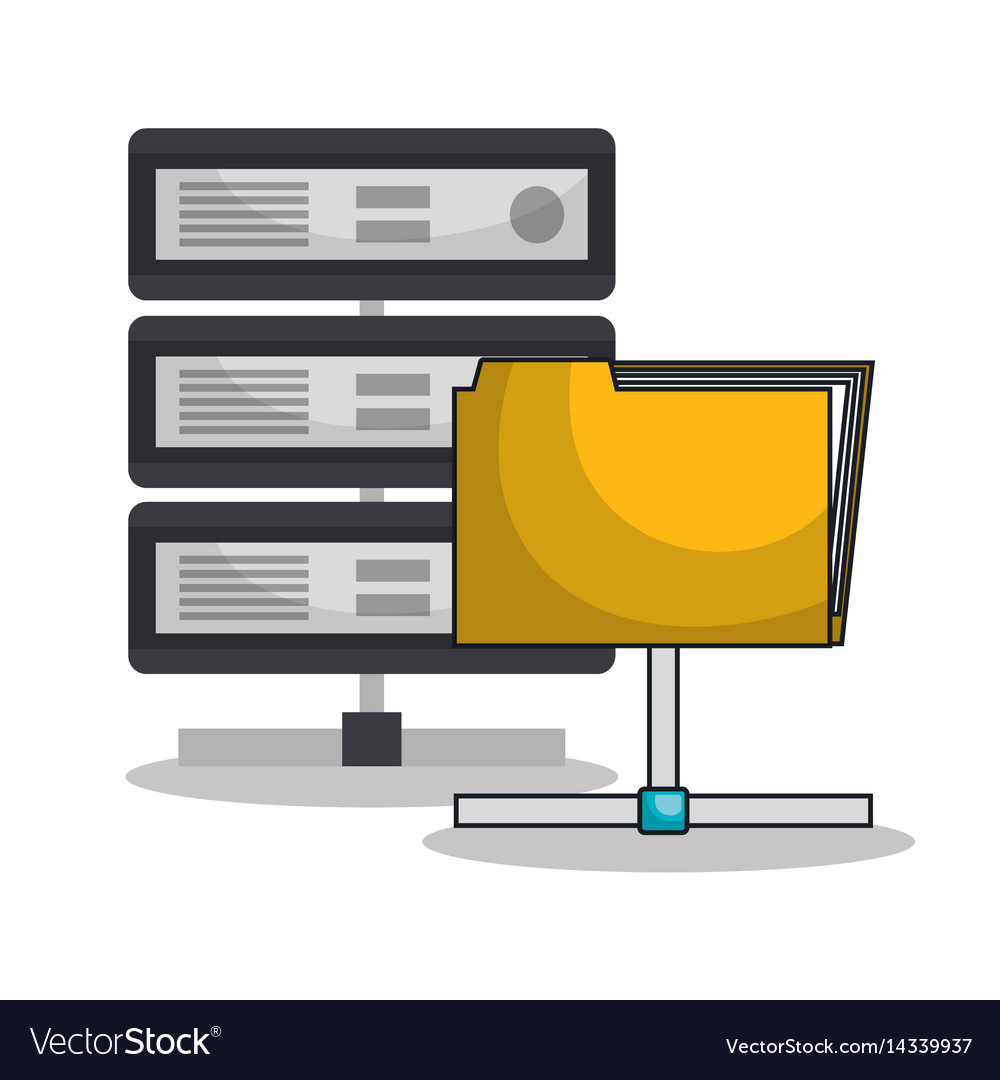 Icon folder files archive isolated