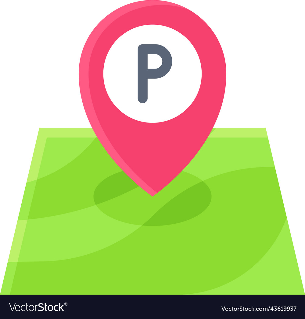Parking map icon location and navigation