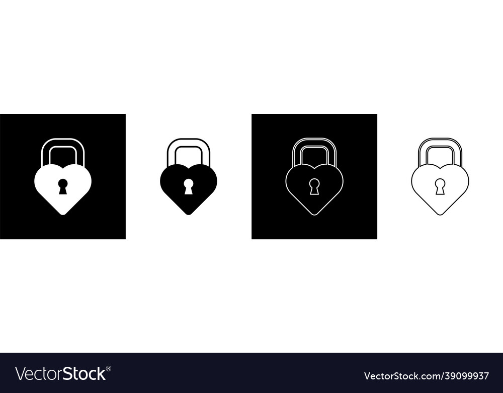 Set castle in the shape of a heart icon isolated