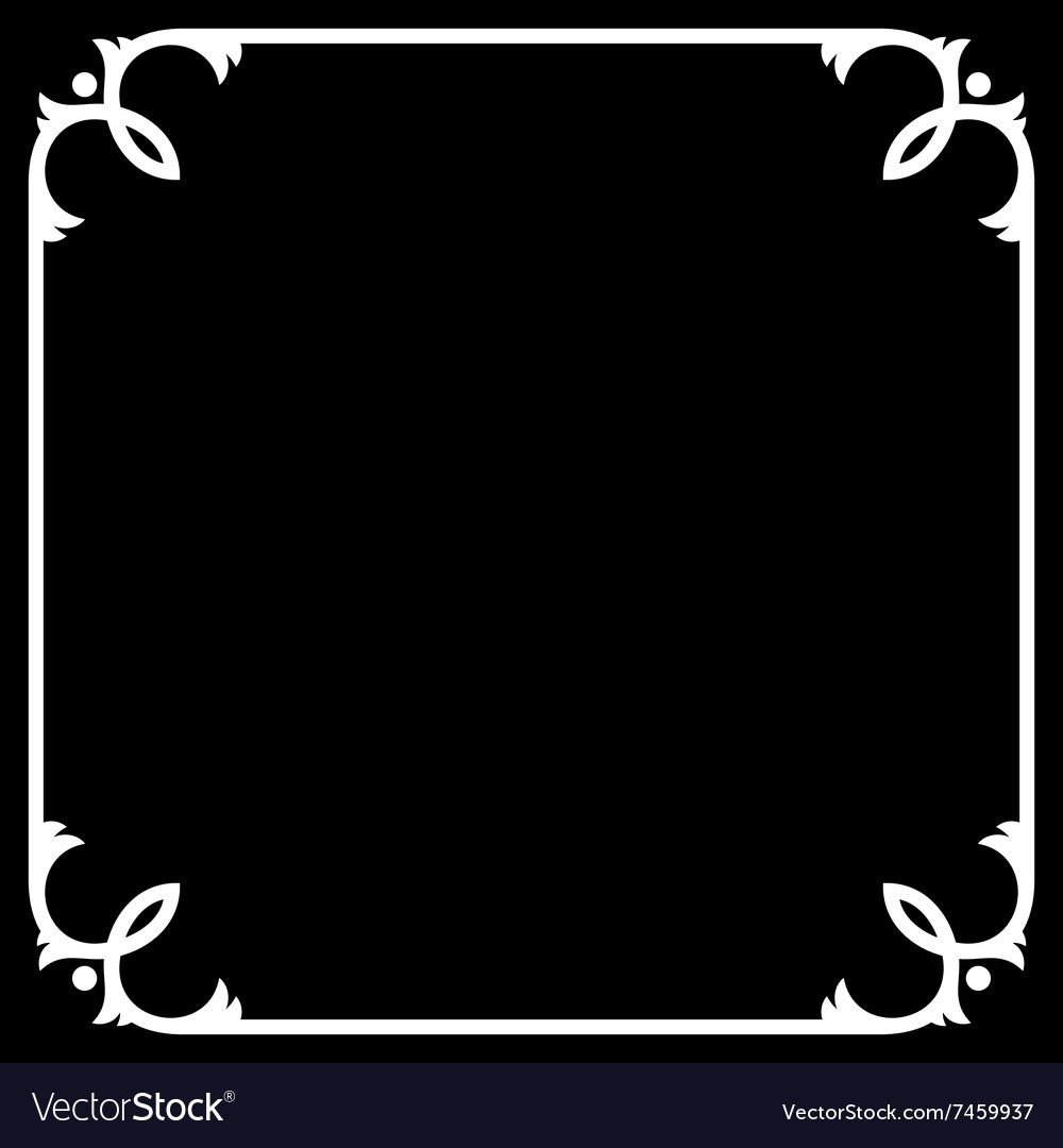 frame black and white border