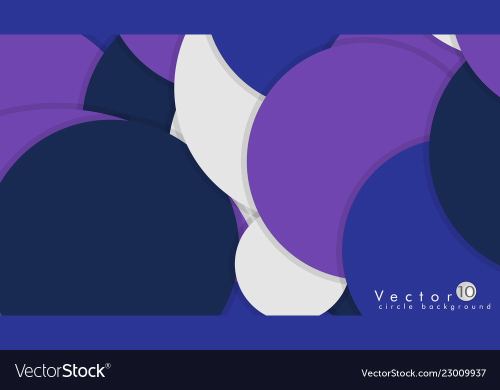 Simple and colorful circles background design vector image Simple and colorful circles background design