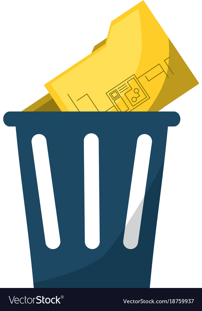 Trash and folder icon
