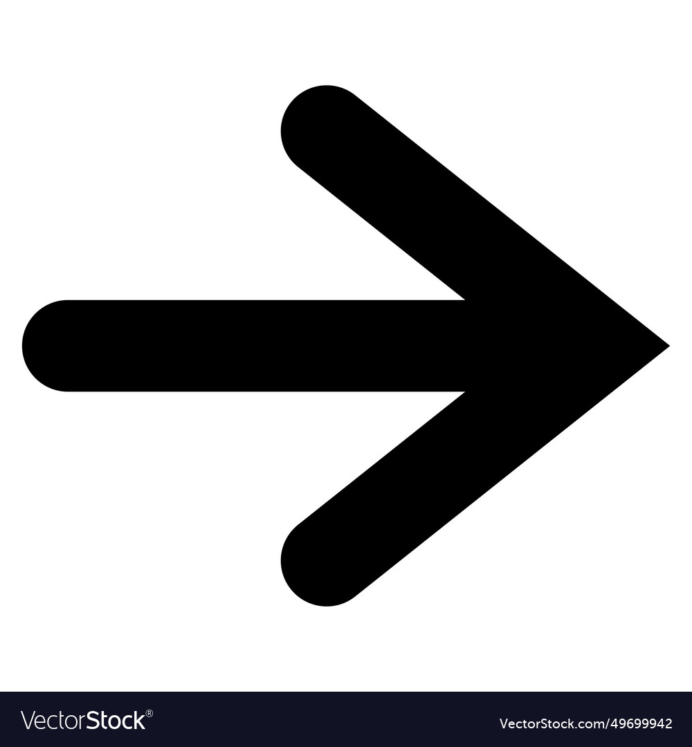 Arrow icon modern simple or cursor vector image Arrow icon modern simple or cursor