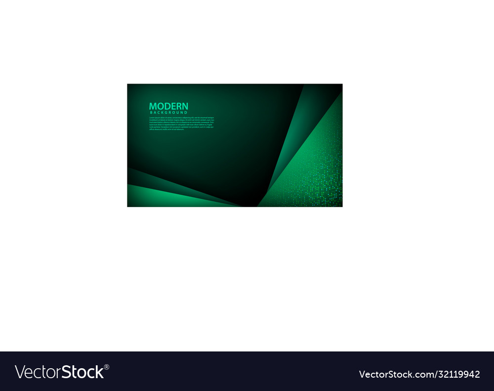 Dark abstract background with green overlap