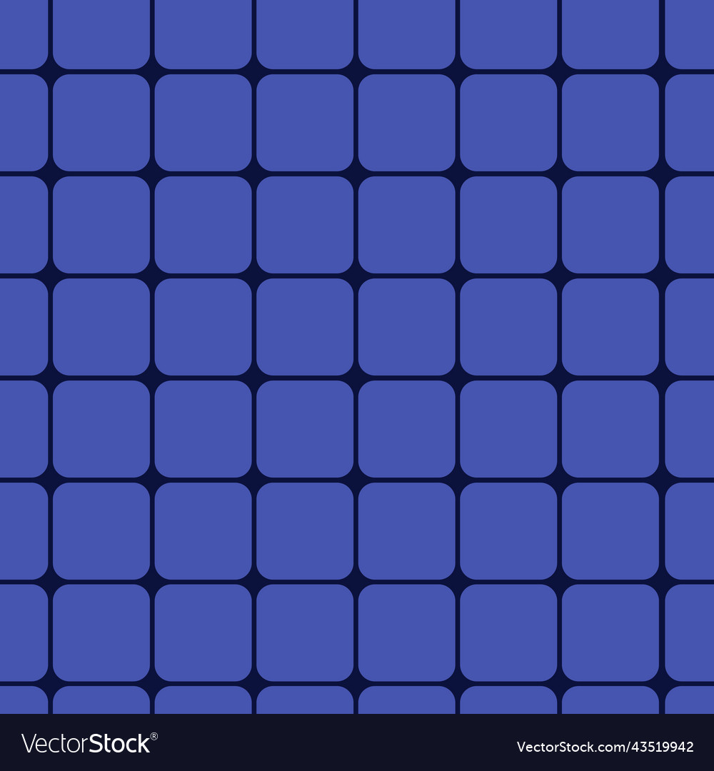 Geometric seamless pattern with rounded square