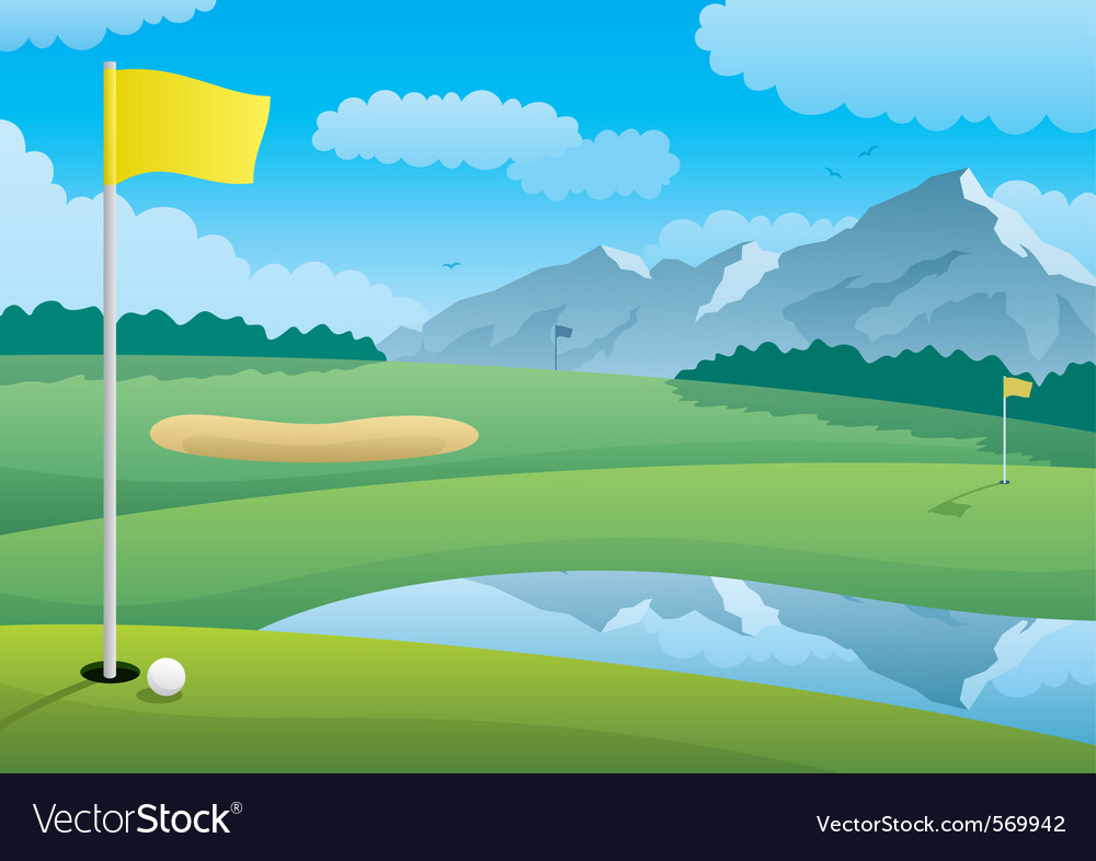 Download Golf course Royalty Free Vector Image - VectorStock