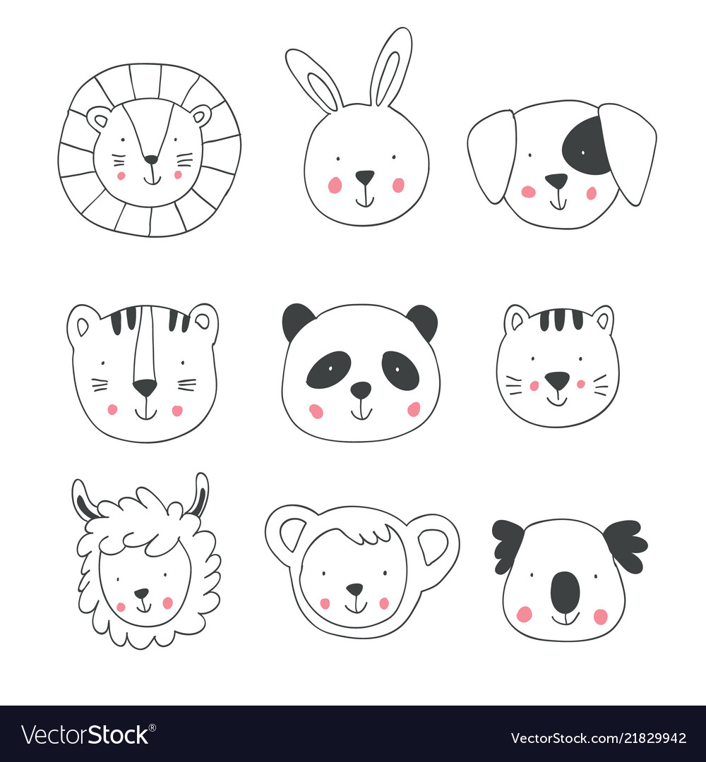 Top 175 + Easy animal face drawings