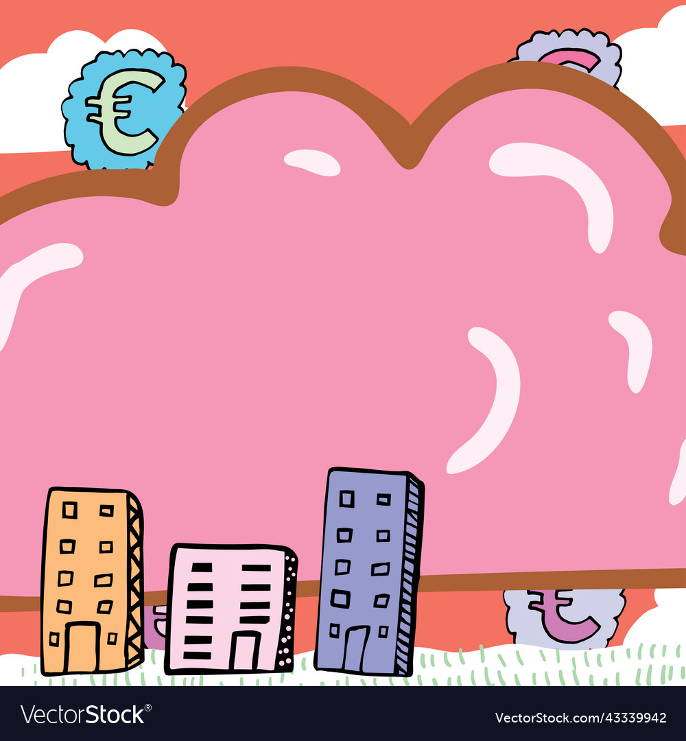 Important message written in shape of cloud