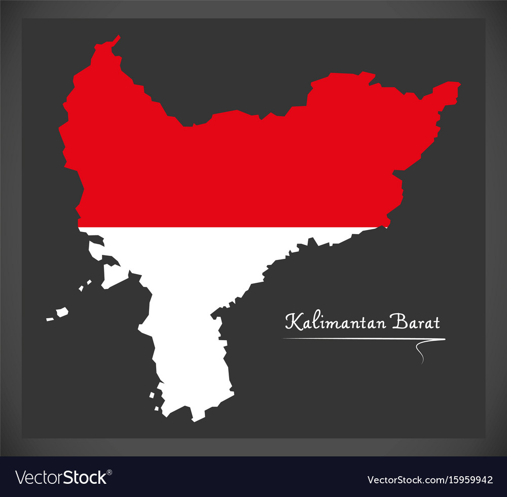 Kalimantan barat indonesia map