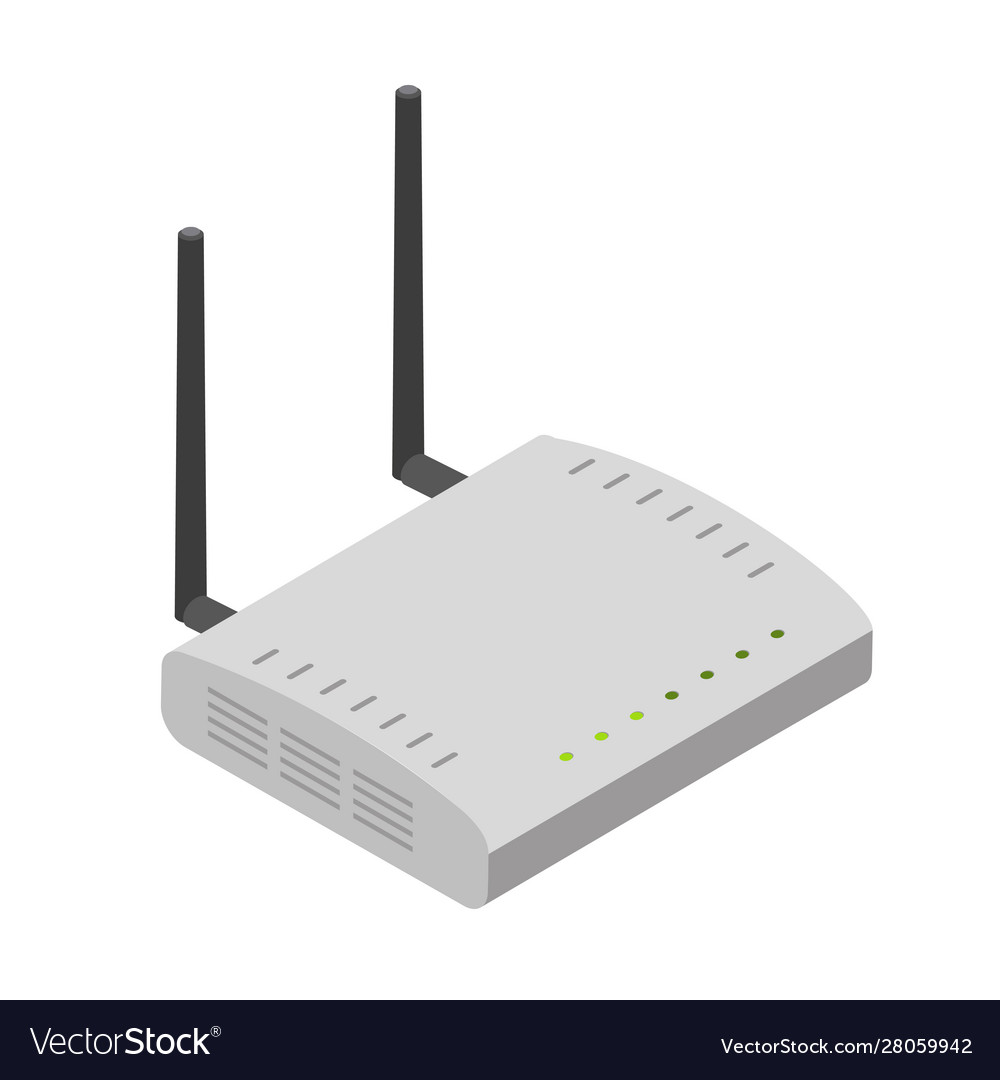 Network Router Isometric View