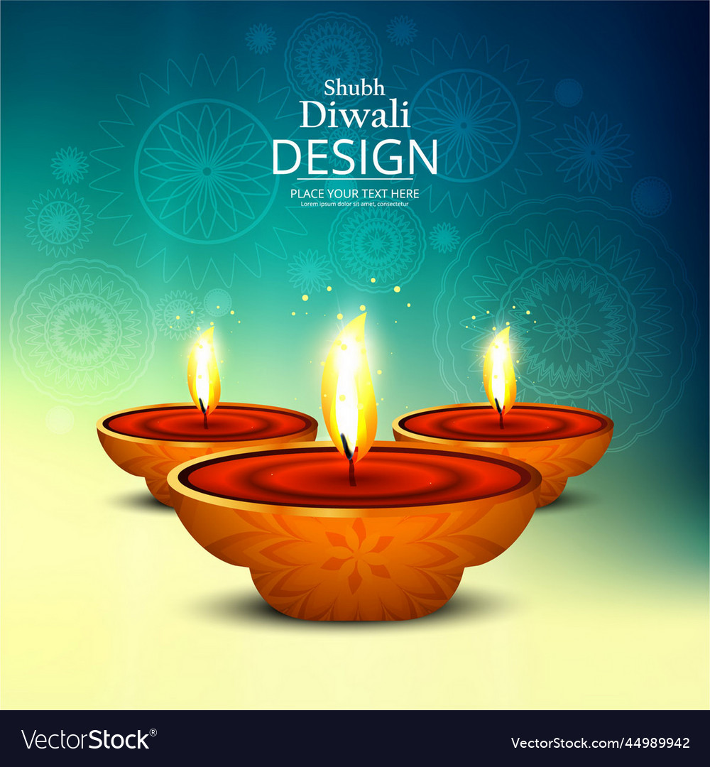 Nice background celebrate diwali Royalty Free Vector Image