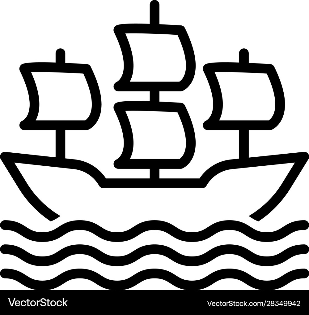 Sailing ship Royalty Free Vector Image - VectorStock