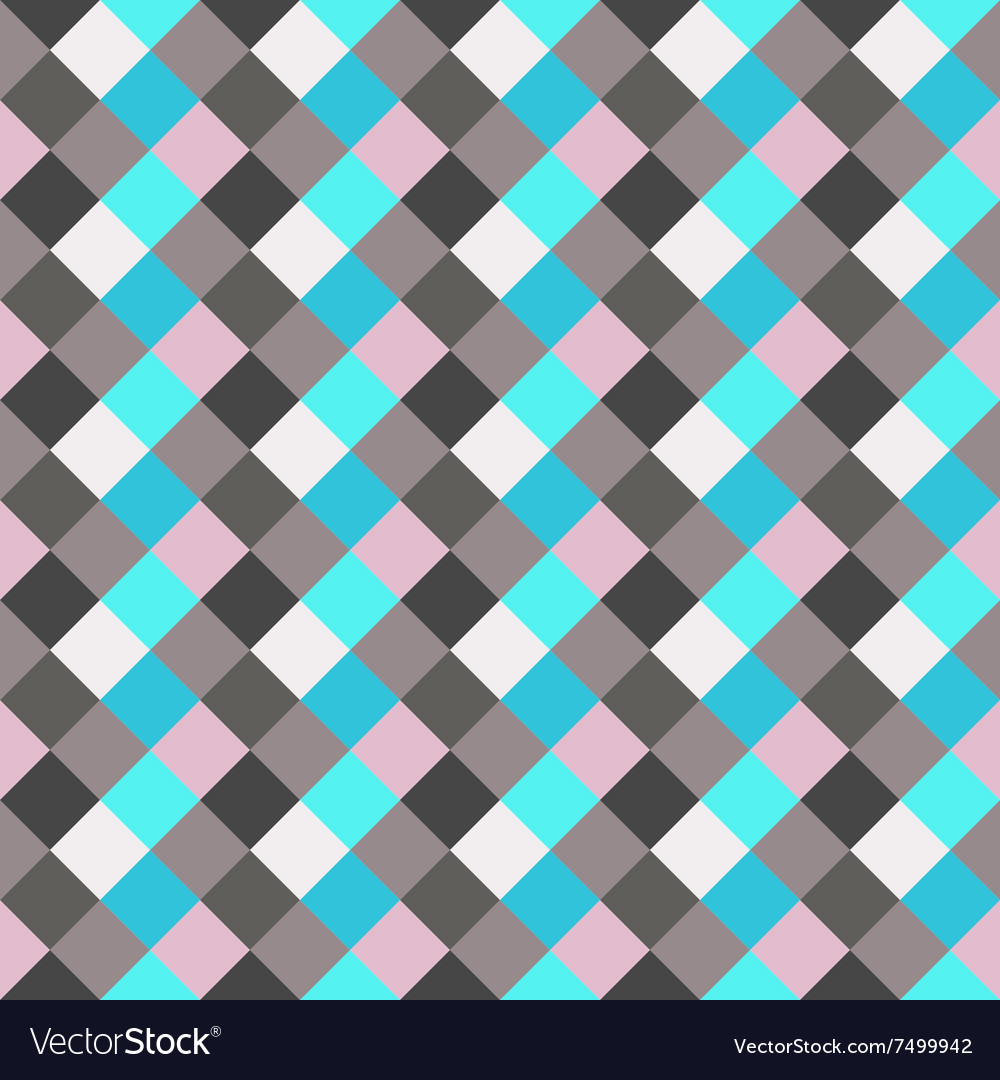Seamless geometric checked pattern diagonal