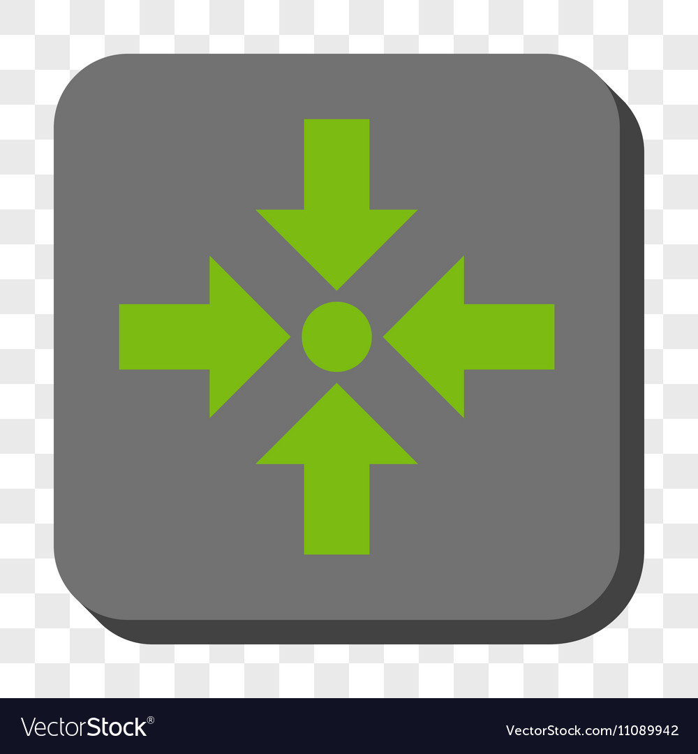 Shrink arrows rounded square button