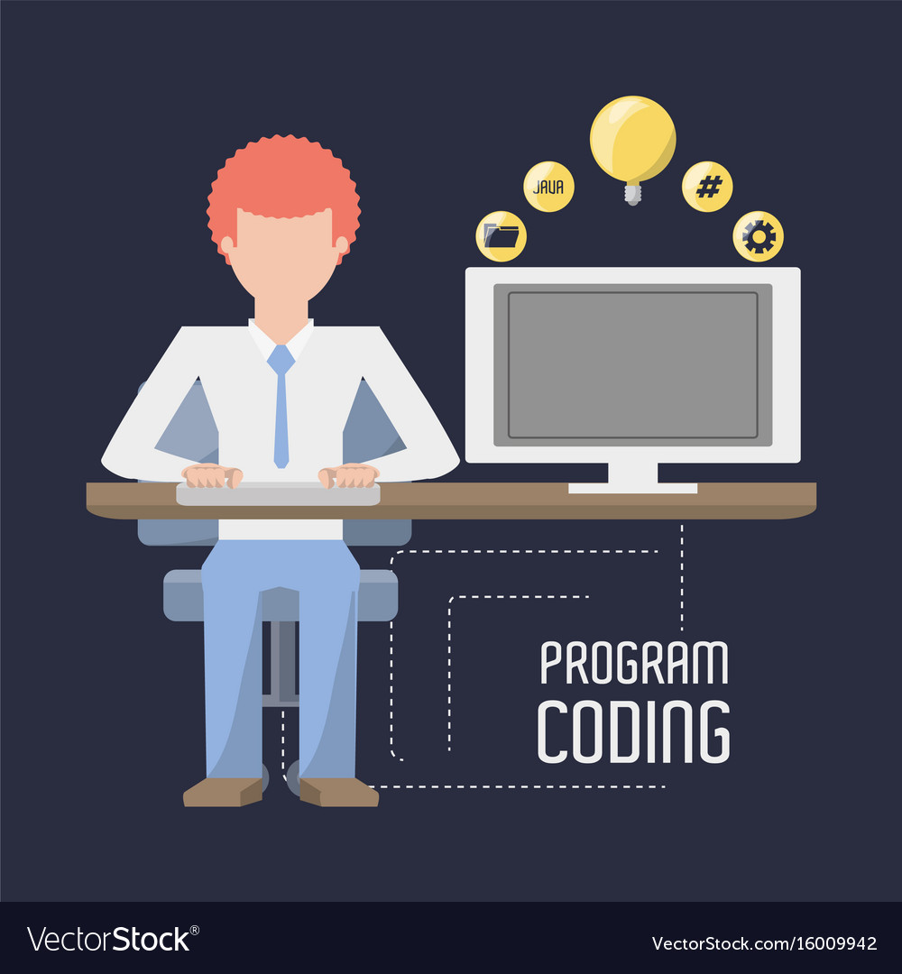 Web-Entwickler arbeitet an der Computerprogrammierung