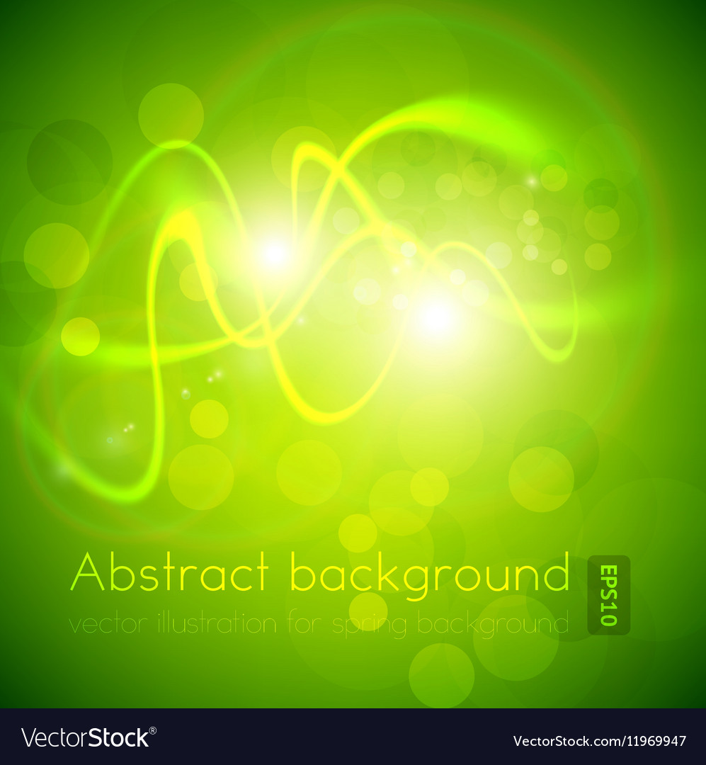 Dynamic Green Abstract Background