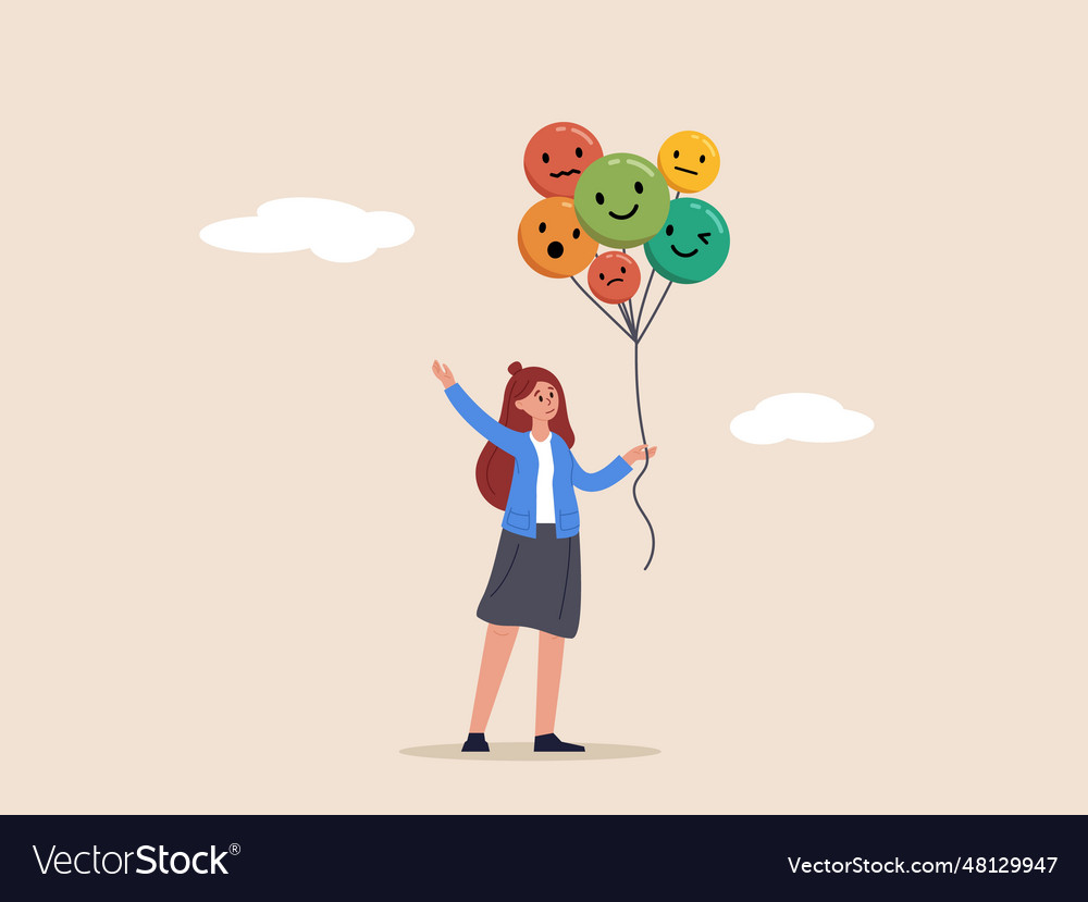 Emotional control concept self regulation Vector Image