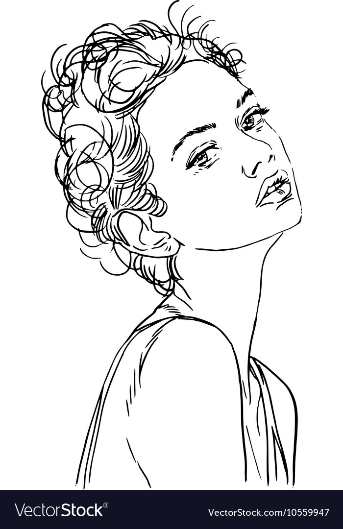 Fashion Sketch of a Woman