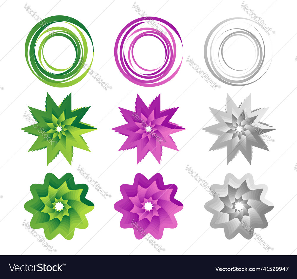 Gradient filled shaded design element geometric Vector Image Gradient filled shaded design element geometric