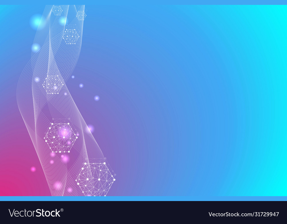 Hexagonal abstract background big data vector image Hexagonal abstract background big data
