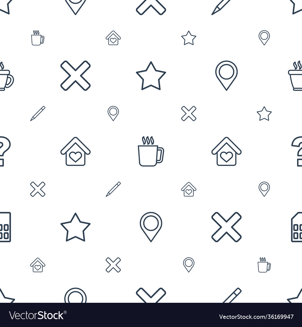 Label icons pattern seamless white background
