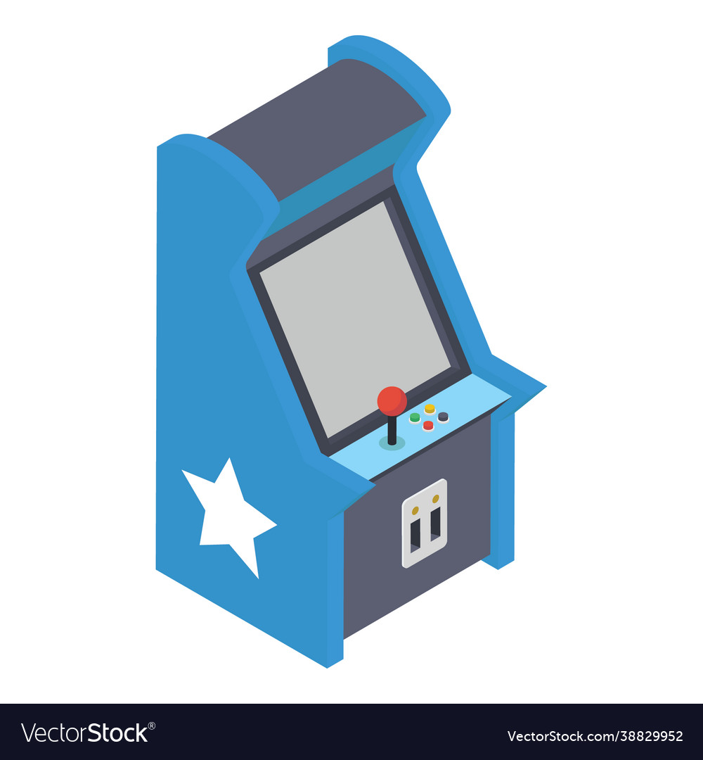 Arcade joystick machine Royalty Free Vector Image