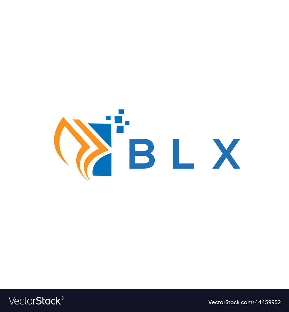 Blx credit repair accounting logo design on white