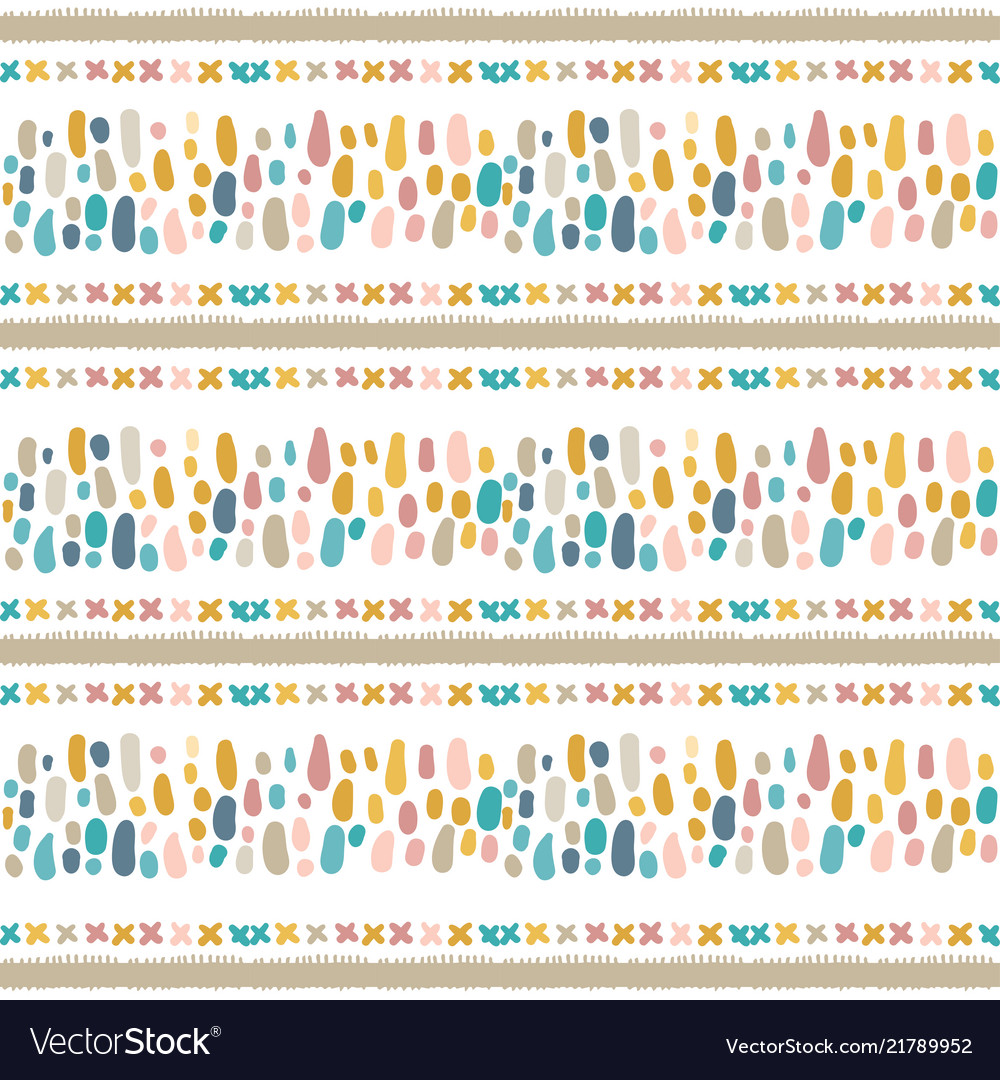 Ethnic seamless pattern in native style vector image Ethnic seamless pattern in native style