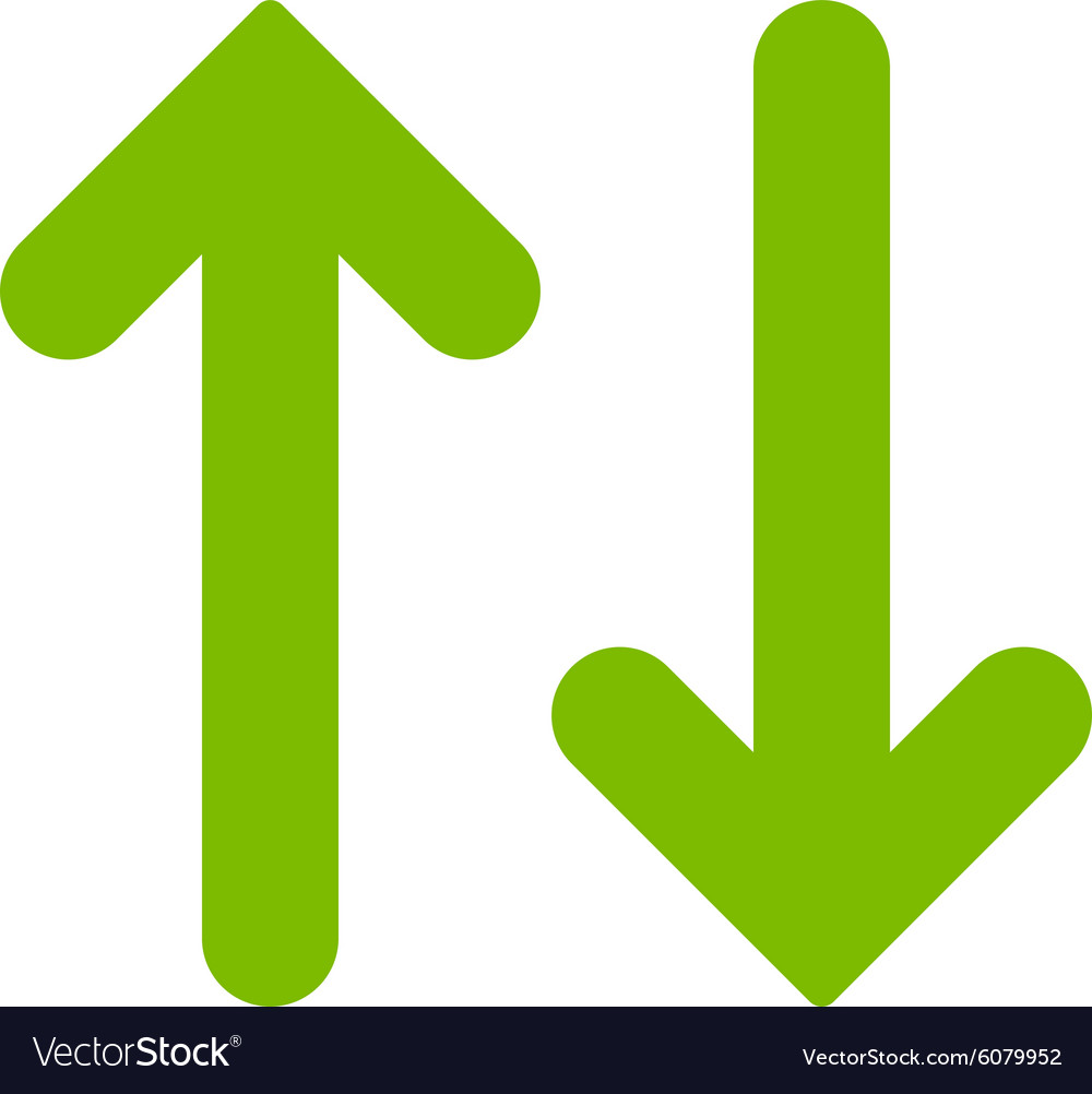 Flip Vertical Flat Eco Green Color Icon Royalty Free Vector Flip Vertical Flat Eco Green Color Icon Vector Image