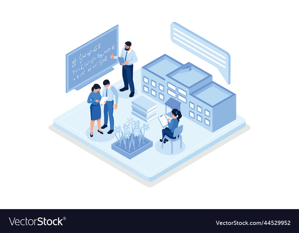 People characters developing software and sending Vector Image People characters developing software and sending