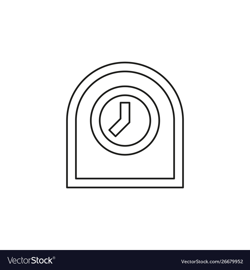 Table clock icon timer alarm
