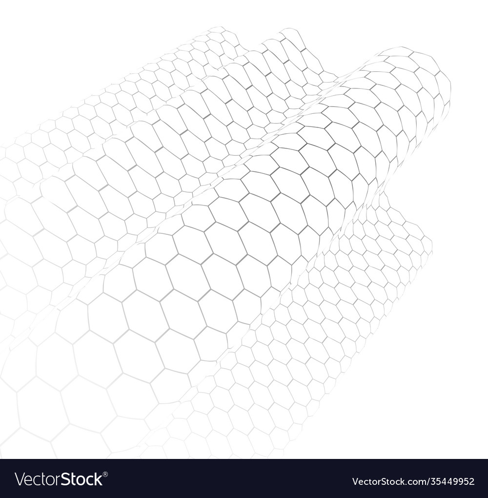 Technology abstract background with hexagons mesh