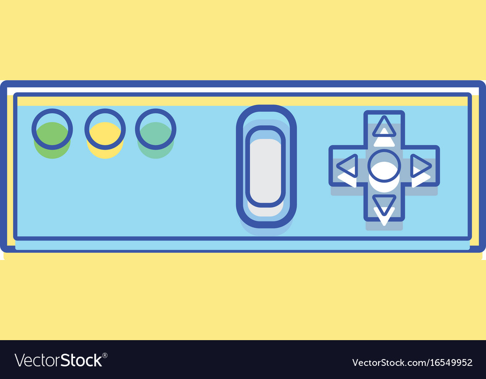 Videogame controller with buttons to play