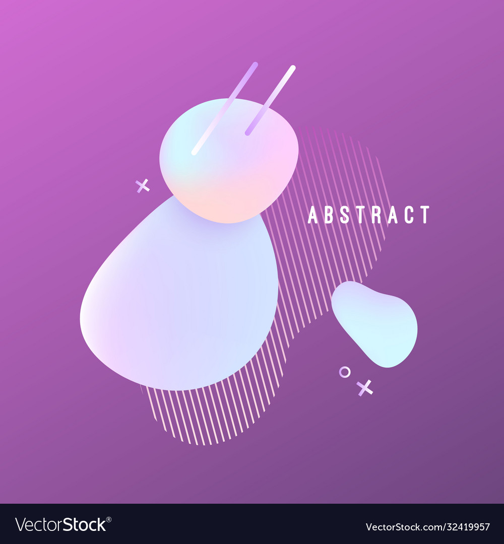 Abstract background with liquid gradient drops
