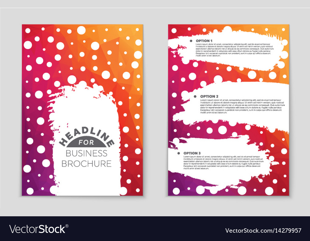 Abstract layout background set for art