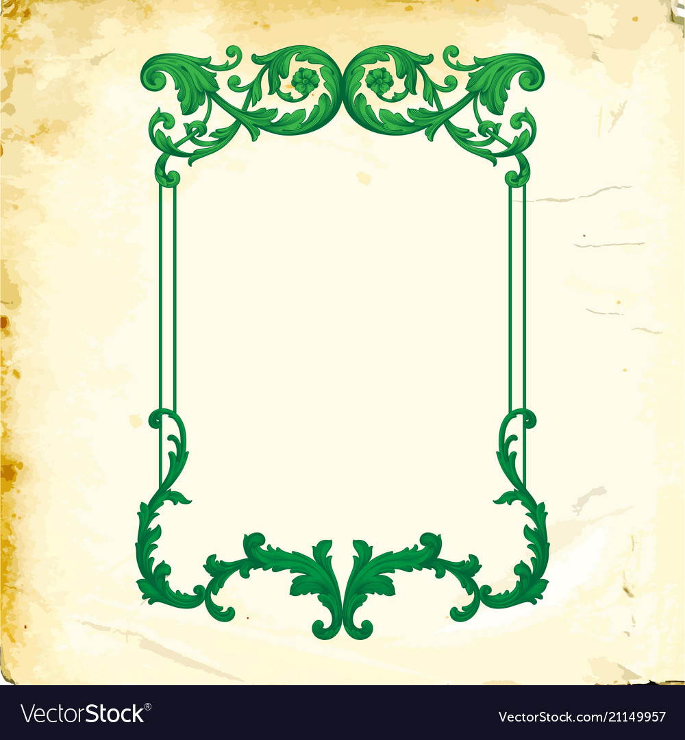 Baroque of vintage elements for design Royalty Free Vector