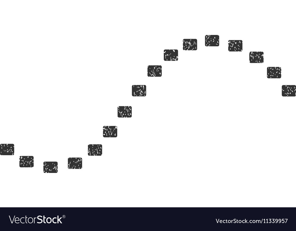 Dotted function line grainy texture icon
