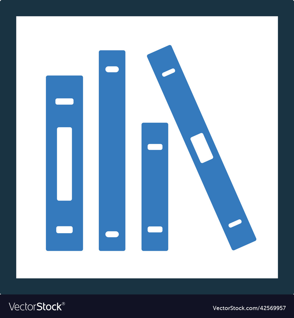 Library bookshelf icon simple style eps