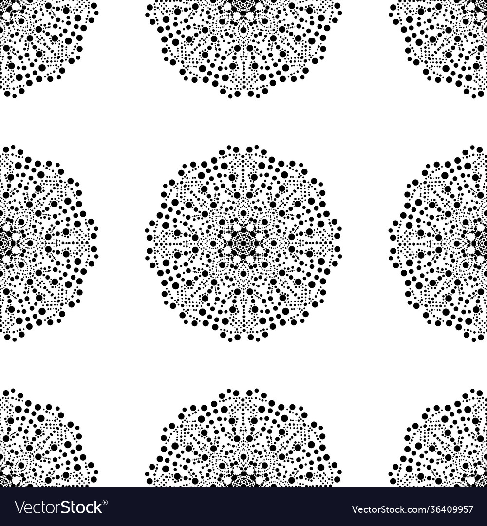 Mandala seamless pattern vector image Mandala seamless pattern