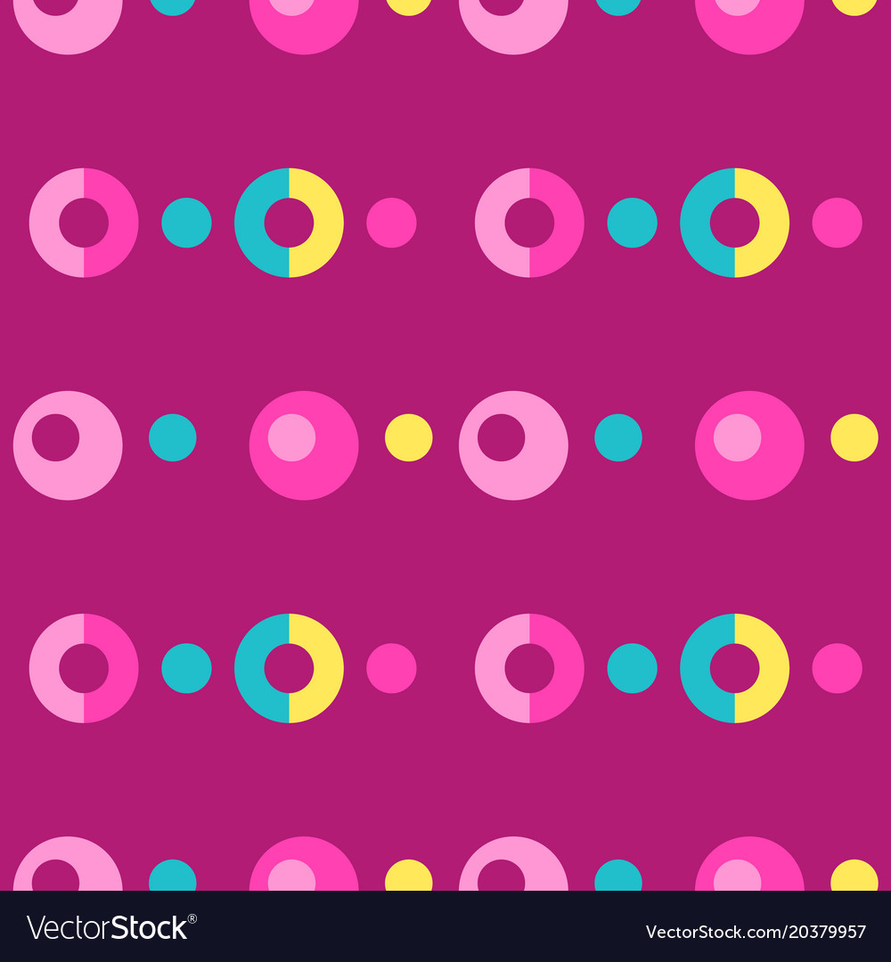 Pop up bubbles symmetry seamless pattern